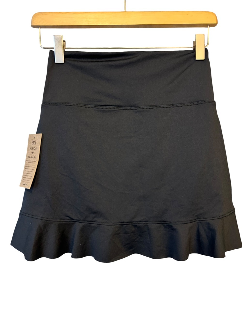 NWT Albion BLACK HIGH-WAISTED SWIM SKIRT - Picture 7 of 8
